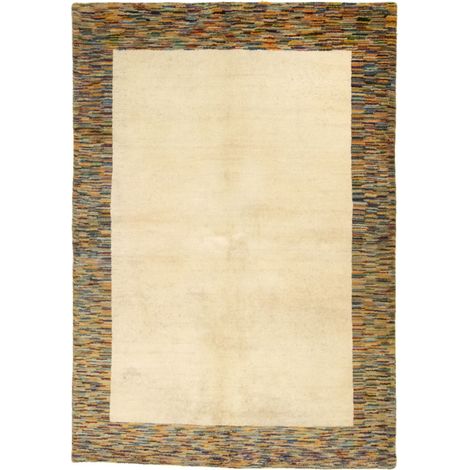 Tapis Gabbeh indien Tapis Natura - Tapis en laine - 180x120cm, Rectangular - 100% Laine vierge - Noué main - Naturel (1/5)