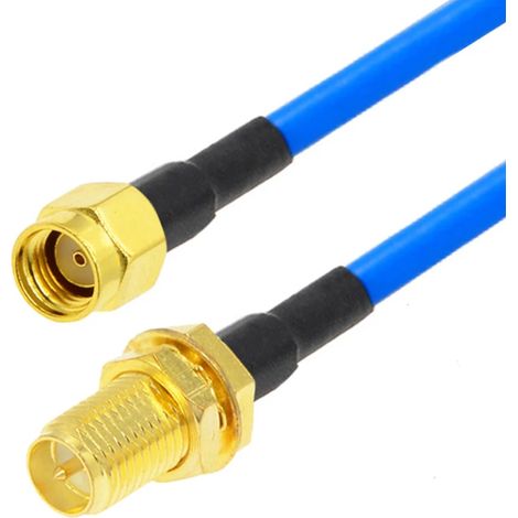 Anschlusskabel SMA-RP Buchse / SMA-RP Stecker RG402 5m