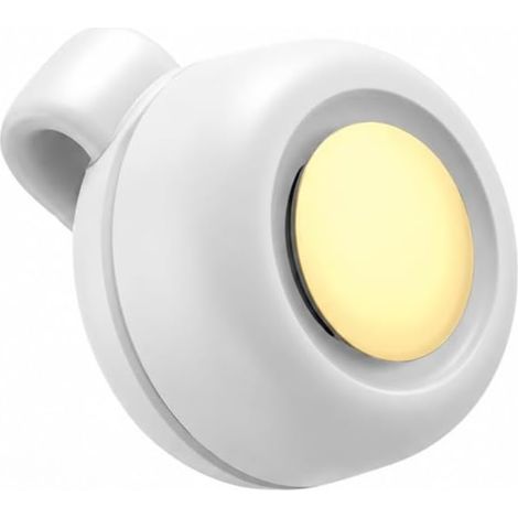 Mini ventilateur à pince, ventilateur sans pales, se fixe sur la chemise - angle de rotation de 360° (blanc). (1/4)