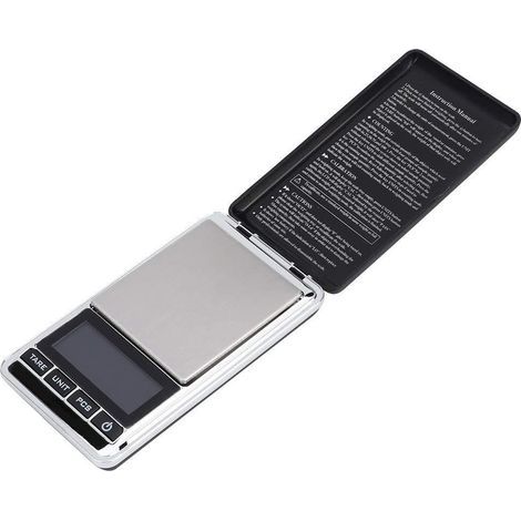 Mini outil de mesure de pesage électronique numérique LCD, balance alimentaire pour la cuisson à domicile, argent, petit matériau ABS Portable (200g/0.01g) (1/5)
