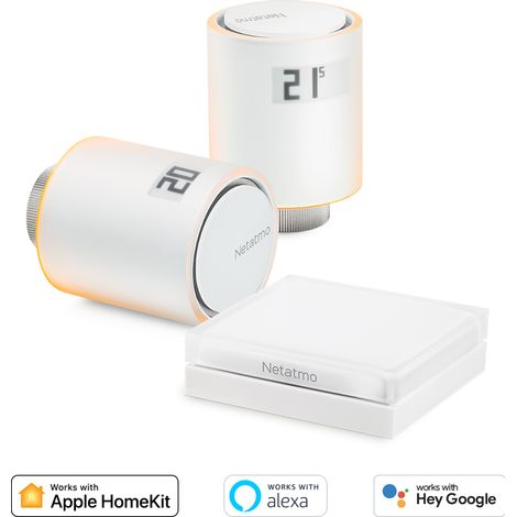Netatmo WiFi-Thermostatköpfe Weiß Doppel-Set (1/5)