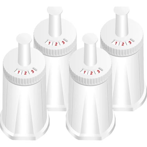 Lot de 4 Cartouches Filtrantes pour Machine à Café Breville Sage Claro Swiss - Filtre de Rechange Compatible avec Oracle, Barista, Bambino - Remplace le Modèle BES008WHT0NUC1 (1/5)