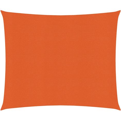 Vela ombreggiante 160 g/m² arancione 3 x 3 m HDPE 020009243