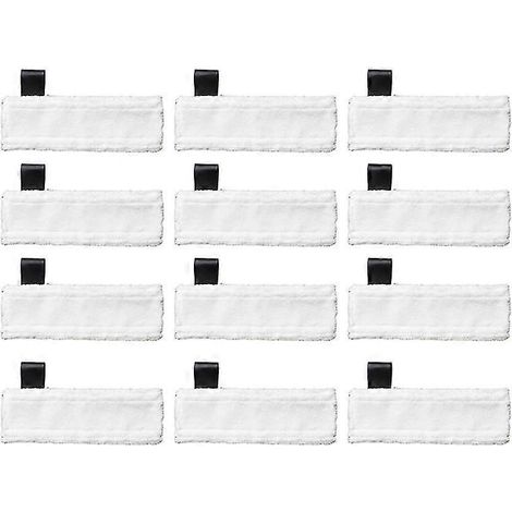Lot de 12 lingettes de nettoyage pour balai vapeur Kärcher SC2, SC3, SC4 et SC5 - YKC (1/5)