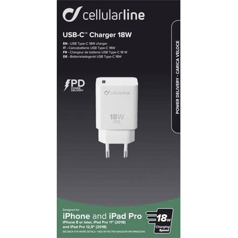 Caricabatterie Type-C PD 18W per iPhone, bianco (1/2)