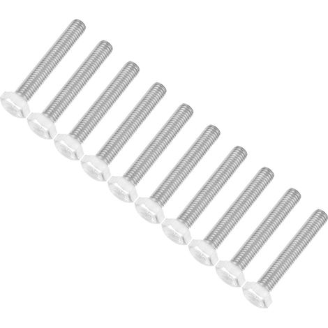 10 vis à tête hexagonale, outils de quincaillerie haute résistance en acier inoxydable 304 pour vis M8x50 (1/5)