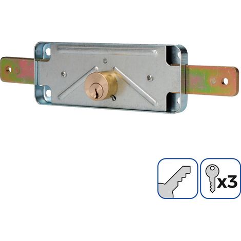 CERRADURA DE PERSIANA 154mm 3 LLAVES INCLUIDAS EDM (1/4)