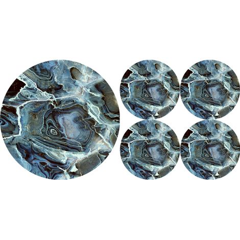 Juego de manteles individuales redondos 1+4 - RIO (1/5)
