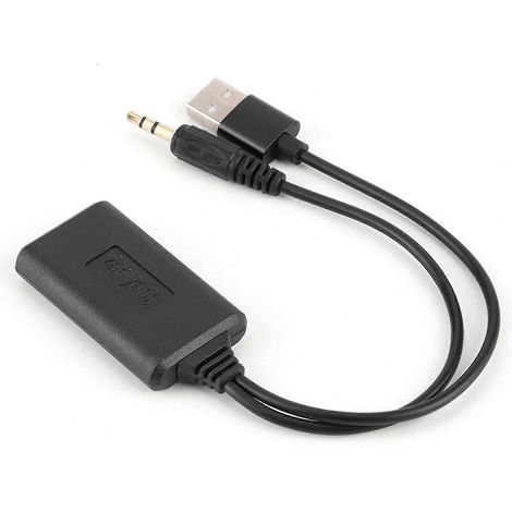 3,5-mm-/0,14-Zoll-Kfz-AUX-Audiokabel, kabelloser Bluetooth-Empfängeradapter, HiFi-Stereo-Musik-Autozubehör