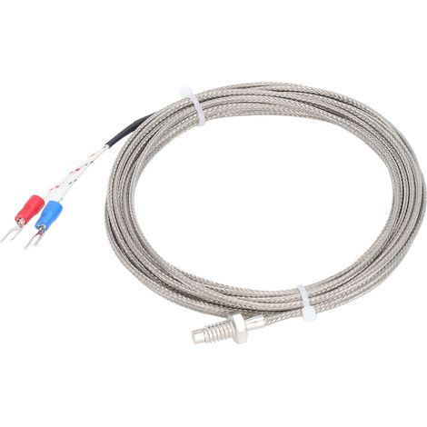 BERM K-Typ Schraubthermoelement-Temperatursensor, M6-Gewinde, 2-Draht-Sensor, 4 Meter (1/5)
