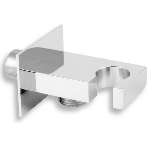 Novaservis Prese d'acqua a muro - Supporto doccia con presa d’acqua, cromo D/KVADRO,0