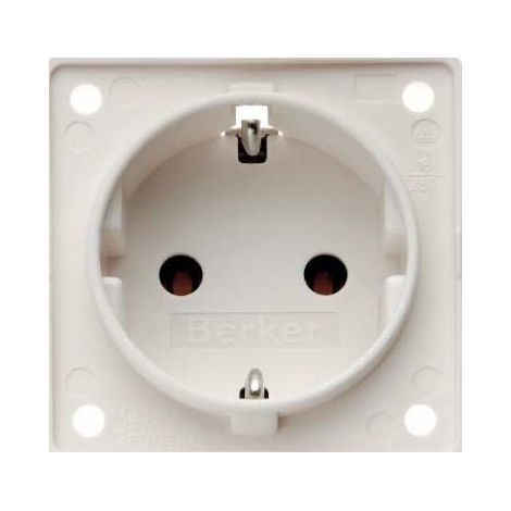 BERKER 0947782502 STECKDOSE SCHUKO INTEGRO EINSÄTZE POLARWEIß, MATT