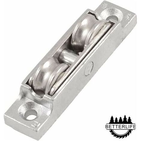 Schiebefensterrolle – 12-mm-Metallwelle – Doppellager – 55-mm-Befestigungsloch – 1 Stück (1/5)