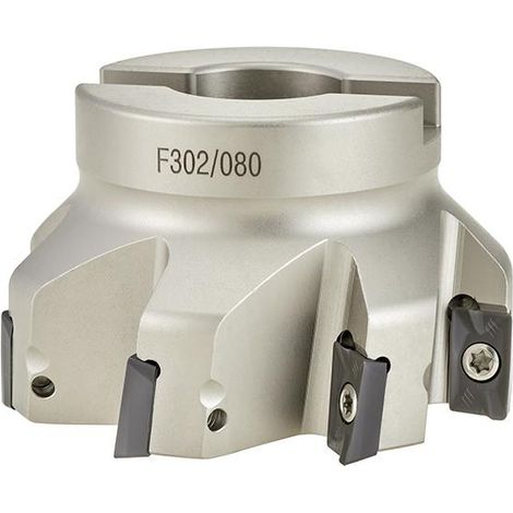 Fresa a spallamento FERVI F302/063 a inserto APKT1604 - con attacco a manicotto (1/5)