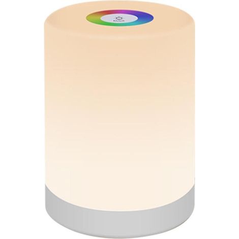 Veilleuse pour bébé, lampe de chevet LED tactile avec capteur, idéale pour l'allaitement et le sommeil des enfants, rechargeable par USB, avec intensité variable et fonction mémoire. (1/2)