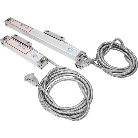 Alliage D'aluminium à échelle Linéaire Haute stabilité pour Affichage Numérique JCS900-2AE/JCS900-3AE, 1 Jeu de Règle de Grille pour Tour de Fraisage, 0-300 Mm adapté aux Professionnels (1/4)