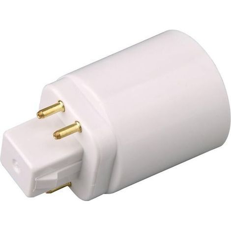 GX24Q LED-Lampenadapter auf E27 4-polige Fassung (2 Stück) (1/3)