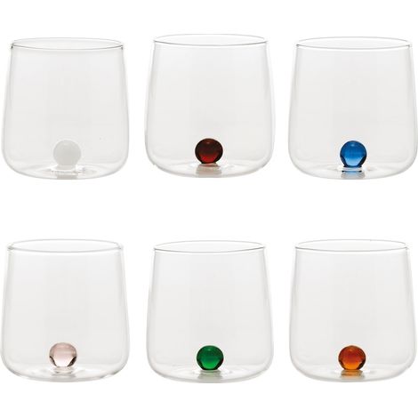 Set De 6 Verres Borosilicate Bilia Tumbler Zafferano Couleurs Assorties (1/2)