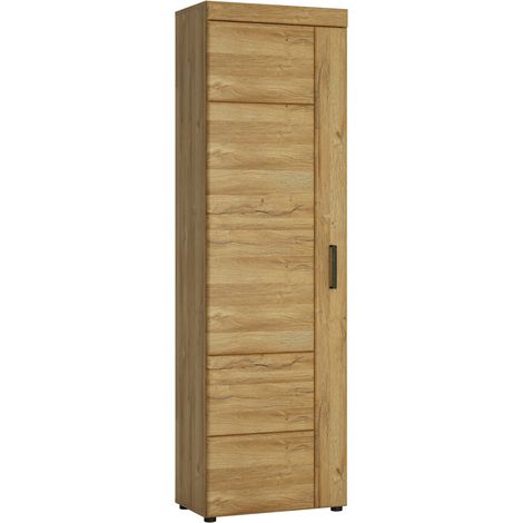 Wohn-/Esszimmer Stauraumschrank in Grandson Eiche Nb. mit Türanschlag links CARIATI-129, B/H/T ca. 58/195/37,4 cm (1/3)