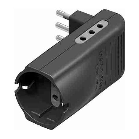 BTIS3615GE Adattatore salvaspazio Corner antracite - 2 prese 10A e 1 presa tedesca