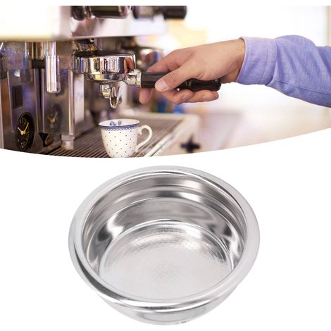 Porte-filtre pour machine à café semi-automatique, porte-filtre double de 58 mm, porte-filtre à café en acier inoxydable 304, porte-filtre double de 58 mm. (1/5)
