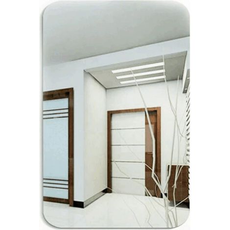Miroir souple autocollant pour toute la surface, miroir de dressing mural, miroir acrylique non fragile (1/5)