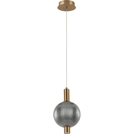 Suspension LED Lenti noire ALU Italux PND-83631-1-BRO-SG (1/3)