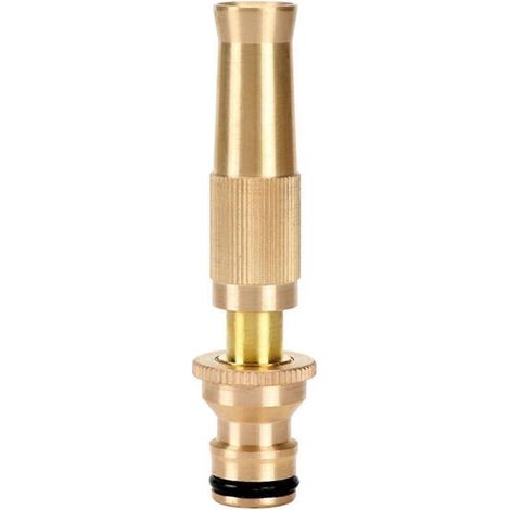 High Pressure Water Sprayer No Leakage Copper One Hand Operation Spray Nozzle Household Supplies (1/4)