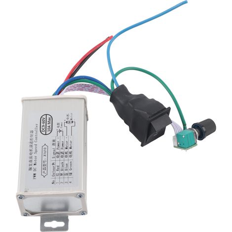 Contrôleur de vitesse pour moteur CC 10A, contrôleur PWM 960V avant et arrière (DC9-60V) (1/5)