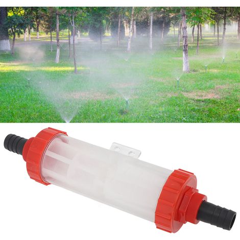 G1 25 mm/1 Zoll Nylon-Kunststoff-Inline-Agrarfilter mit Doppeleinlass und hochdichtem Schutzgewebe für Bewässerung, Gärten, Pflanzenschutzmittel und Pumpen (1/5)