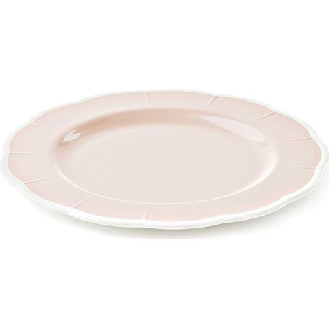 GUZZINI Piatto Piano Melamina Flora D 28 Cm Table Decor Rosa Polvere