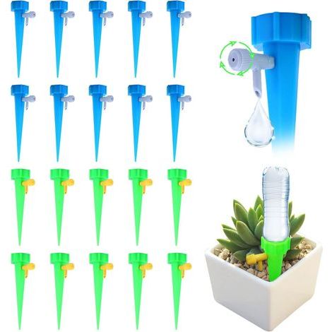 Automatic Watering Systems, Drip Irrigation Kit with Slow Release Watering System Automatic Plant Waterer (20 Pieces) (1/5)
