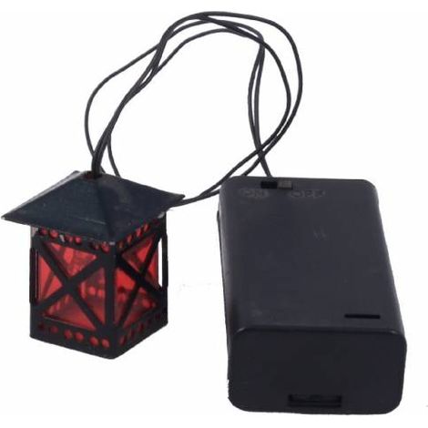 LANTERNA IN PLASTICA CON LUCE ROSSA 3,5 VOLT