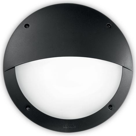 Applique Moderna Polar-2 Materie Plastiche Nero 1 Luce E27 (1/3)