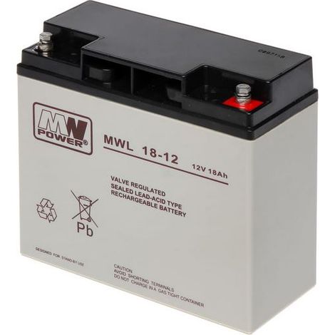 MWL 18-12: Batería AGM 12V/18Ah 18177167 (M5)