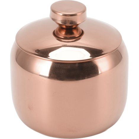 Pot à épices en acier inoxydable doré avec couvercle, or rose (1/5)
