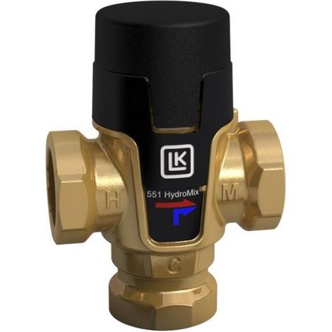 VALVOLA MISCELATRICE LK 551 HYDROMIX 3/4' MASCHIO 35°-65° ASIMMETRICA (39421) (1/2)