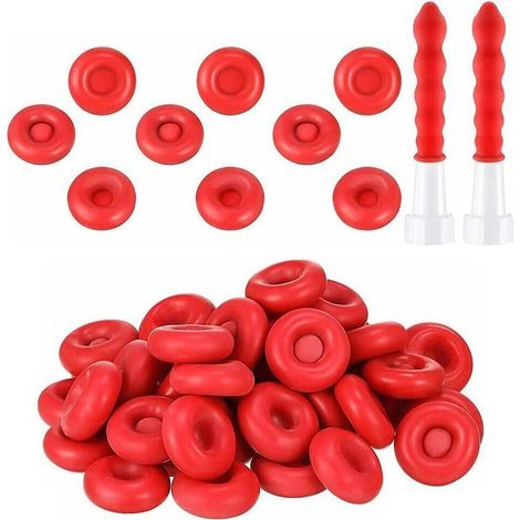 Bouchon d'Étanchéité pour Cartouche de Mastic,Capuchon Latex Anti Fuite,20 Pièces,Housse de Protection pour Embout de Joint (1/5)