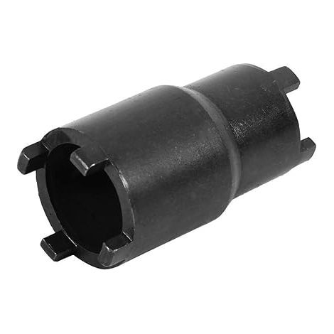 Llave de vaso ranurada de 2 pulgadas (20/24 mm) para tuerca de bloqueo del embrague (negra) (1/5)