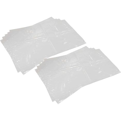 vhbw 10x bolsa compatible con Dustcontrol F 2500, F 3500, DC 3800 aspiradora - polietileno, 85 cm x 50 cm, transparente (1/4)