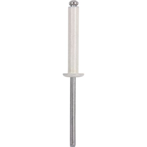 Remaches aluminio blanco 4.0 x 16 mm