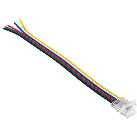 Connecteur Ruban LED 24V RGB+CCT SMD Largeur 10 mm IP20 avec Câble RGB + CCT (1/3)
