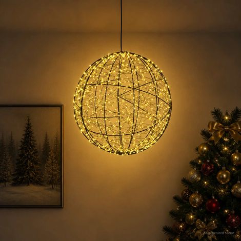 vidaXL Lumière de finial de Noël 950 LED Blanc chaud (1/5)
