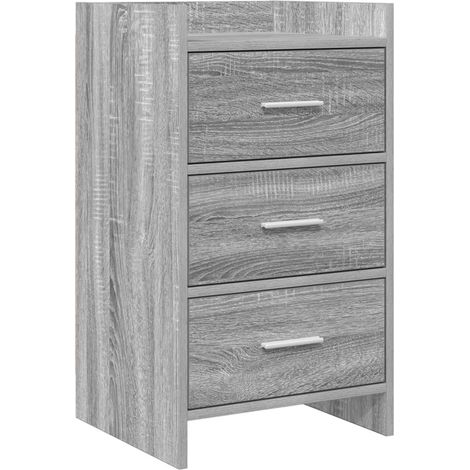 Bedside Tables Grey Sonoma 40 x 36 x 70 cm Engineered Wood vidaXL (1/5)