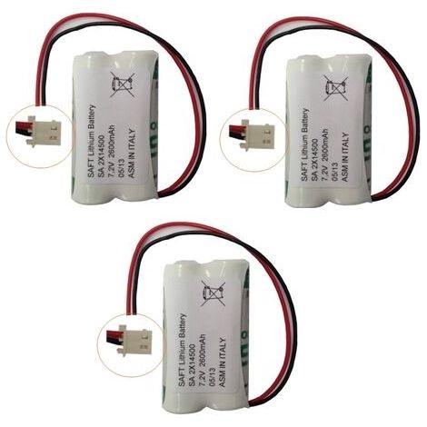 Saft 3 Pacco Batteria Litio 2LS14500 7,2V 2,6Ah compatibile SELECT - SBT02 SX