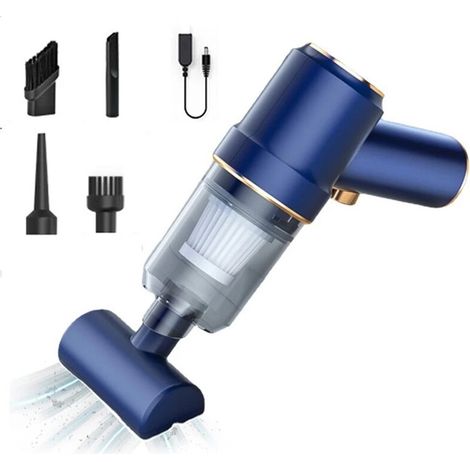 Aspirateur portatif pour voiture et maison, mini aspirateur eau et poussière sans fil, machine de nettoyage de poussière et de sable (1/5)