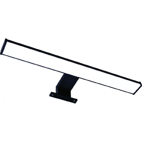 Aplique Espejo Baño LED 8W - 40cm - Blanco Neutro - Negro (1/5)