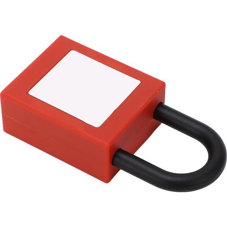 Ensemble de cadenas de sécurité pour disjoncteur électrique avec verrouillage de poignée et cadenas de sécurité standard à broches. (1/5)