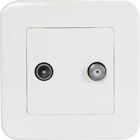 Presa TV+SAT Classica Bianco (1/3)