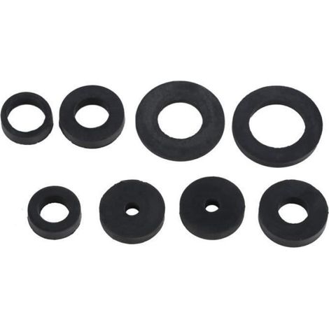 Rondelle de joint de robinet 141pcs NBR Ensemble d'assortiment de Joint d'étanchéité de Plomberie O-Anneau en Caoutchouc (1/4)